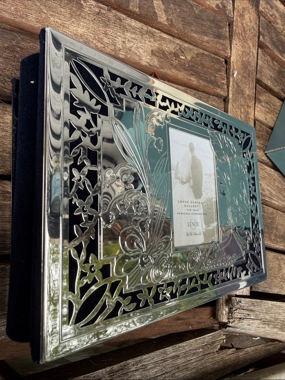 Lenox Our Family Silver Floral Design Photo Album